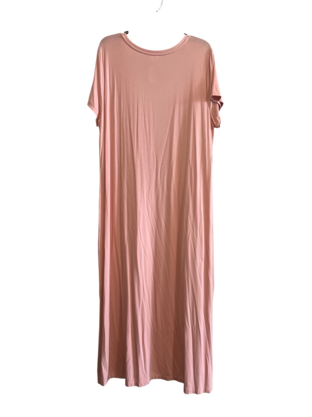 Soma Dusty Rose Short-Sleeve Maxi Sleep Dress/Tee with Pocket Size XL - Picture 3 of 5